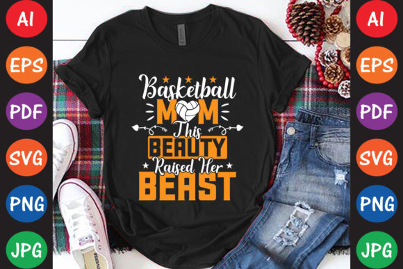 Basketball Mom Graphics for Crafts Branding