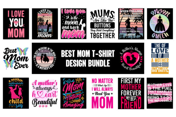 Best Mom T-Shirt Design Bundle for Brands