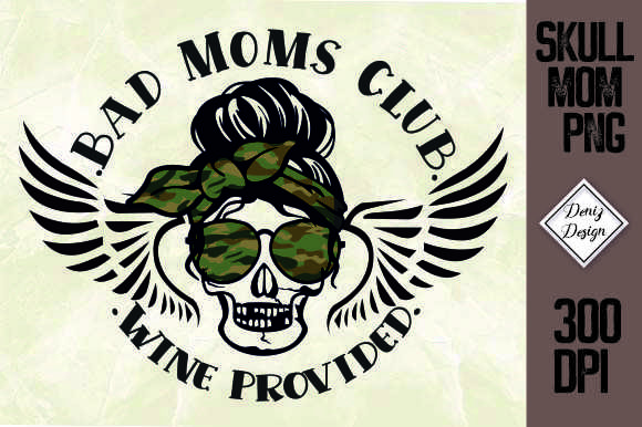Reviewing the Bad Mom Club Camo Bandana Design