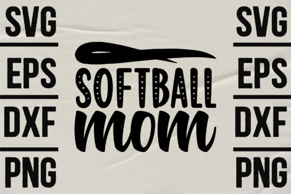 Softball Mom 1: Graphics for Crafts & Web