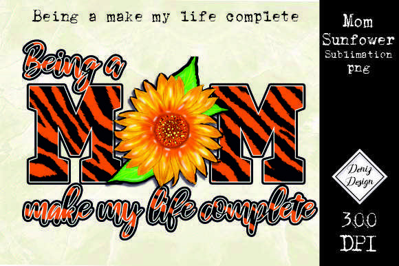 Sublimation Mom Sunflower Graphics for Crafts